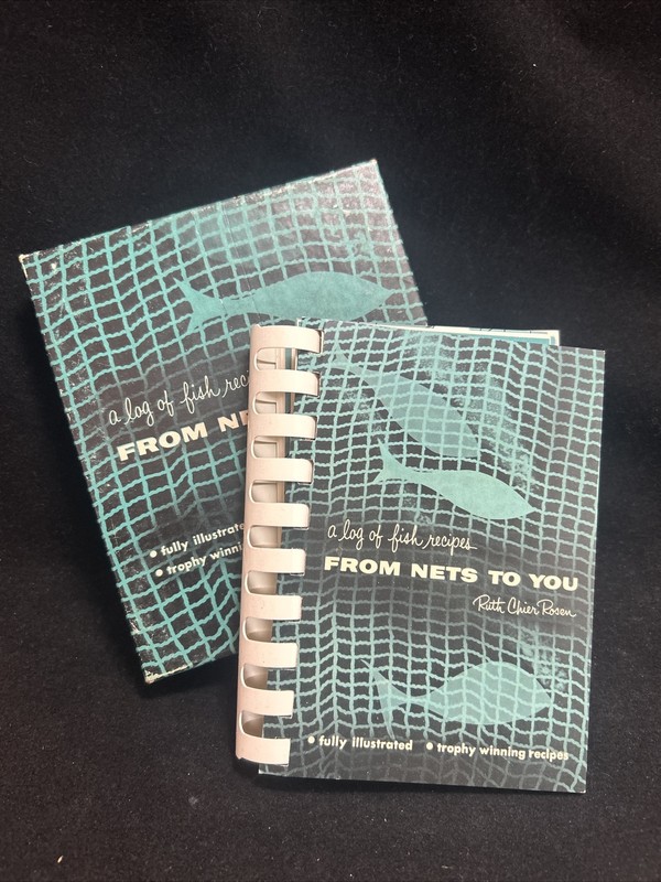 1953 From Nets to You Cookbook of Fish Recipes by Ruth Chier Rosen w/Box