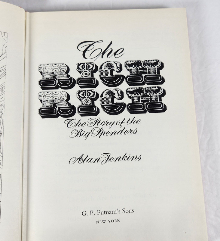 The Rich Rich by Alan Jenkins 1st Edition HC DJ 1st Printing - Super Rich People gallery
