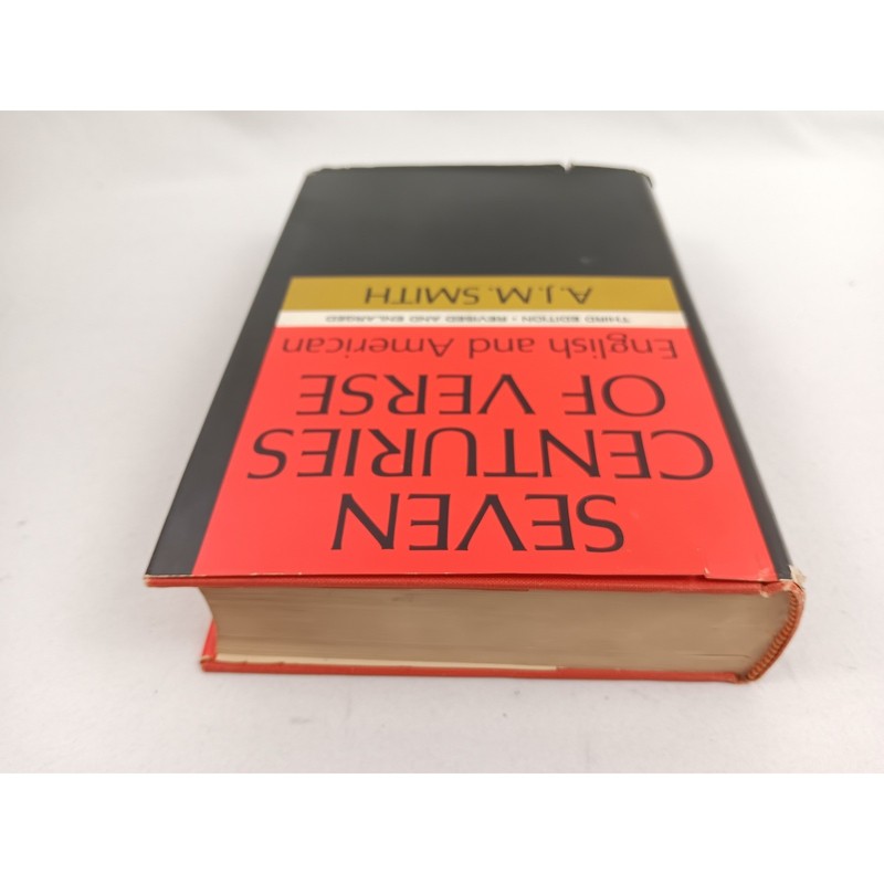 Seven Centuries of Verse English American A.J.M. Smith Poetry Book gallery