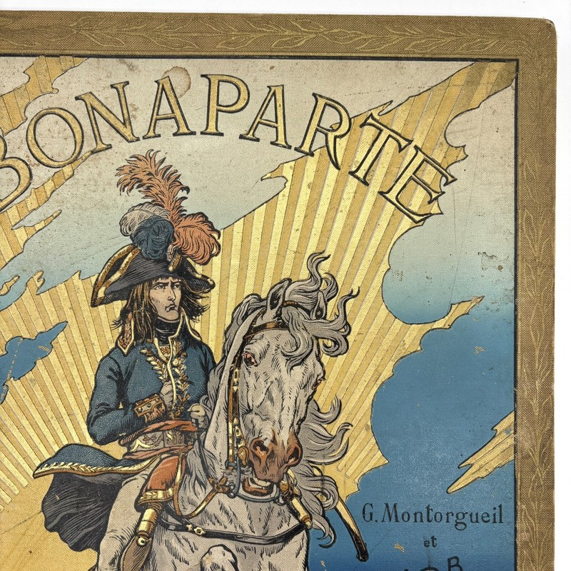 Bonaparte by Georges Montorgueil Antique Decorated Cloth Paris France Book 1910 gallery