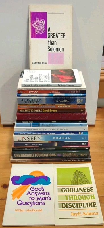 Lot 20 Christian Theology Books Wayne Grudem Norman Geisler Joel Beeke Finney VG