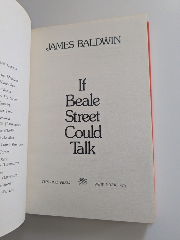If Beale Street Could Talk - James Baldwin First Edition, The Dial Press 1974 gallery