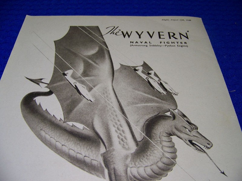 1949 WESTLAND WYVERN "NAVAL FIGHTER"..1-PAGE SALES AD (416GG) gallery