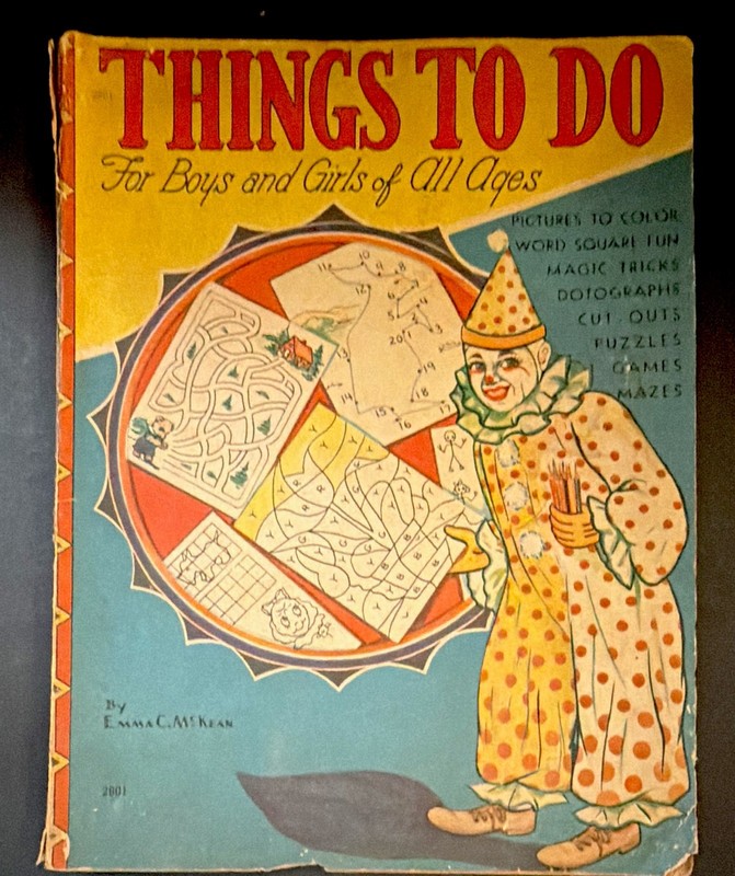 Vintage Saalfield Things To Do for Boys & Girls of All Ages 1938 Illus SC