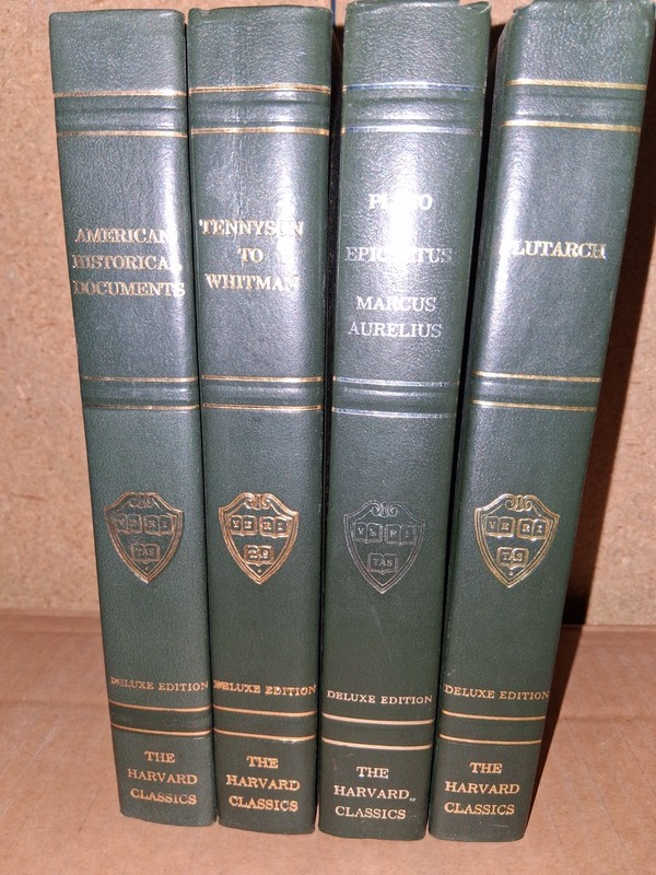 4 HARVARD CLASSICS *RARE -PLUTARCH’S LIVES, POETRY ETC