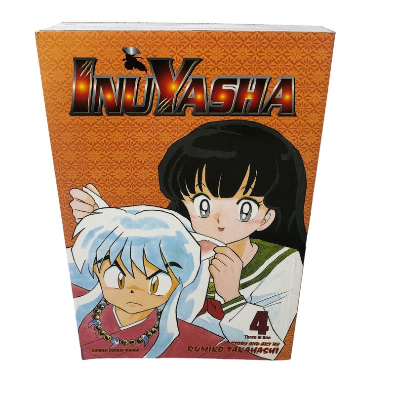 InuYasha Three in One (3-in-1) Volume 4 English Manga Paperback Shonen Sunday