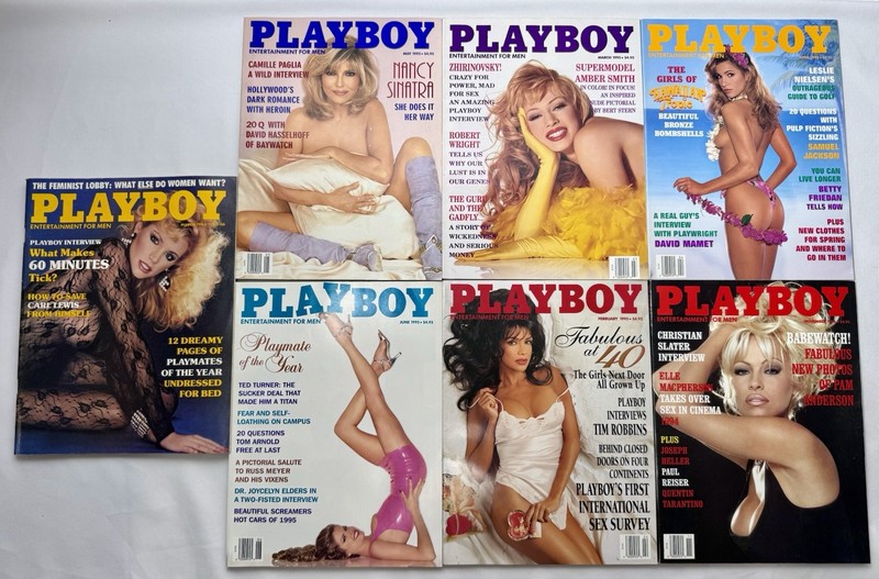 Playboy Magazine Collection, Vintage 1994, ’95 Various Months Lot of 7 Playmates