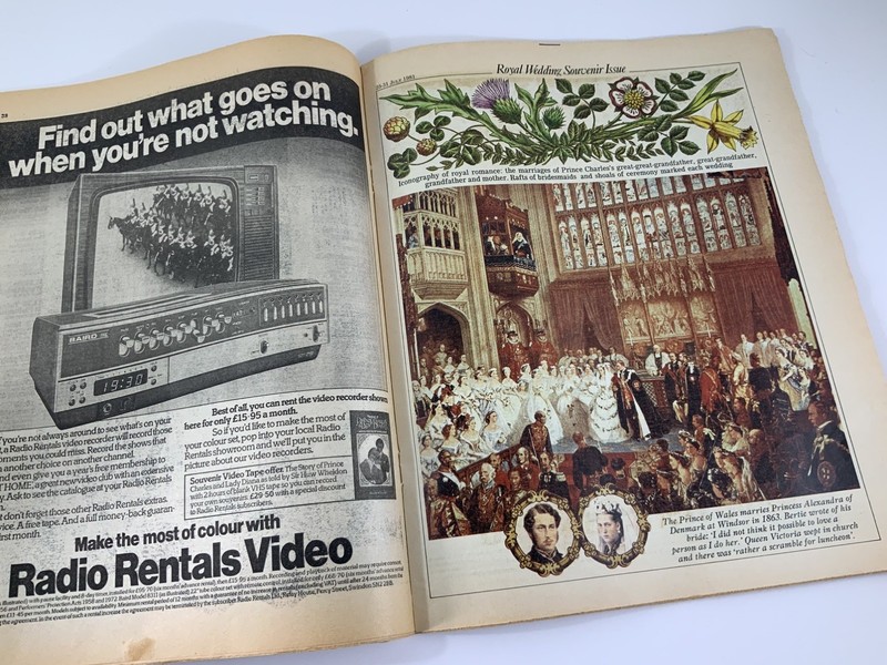 RADIO TIMES Magazine 25-31 July 1981 Royal Wedding Charles Diana Souvenir Issue gallery