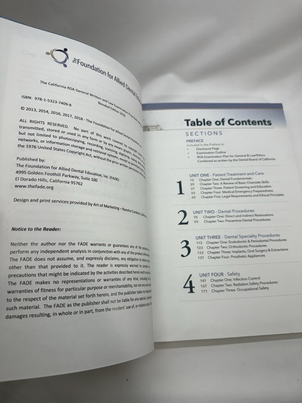THE CALIFORNIA RDA GENERAL WRITTEN AND LAW EXAMINATION PREP BOOK no Study Cards gallery