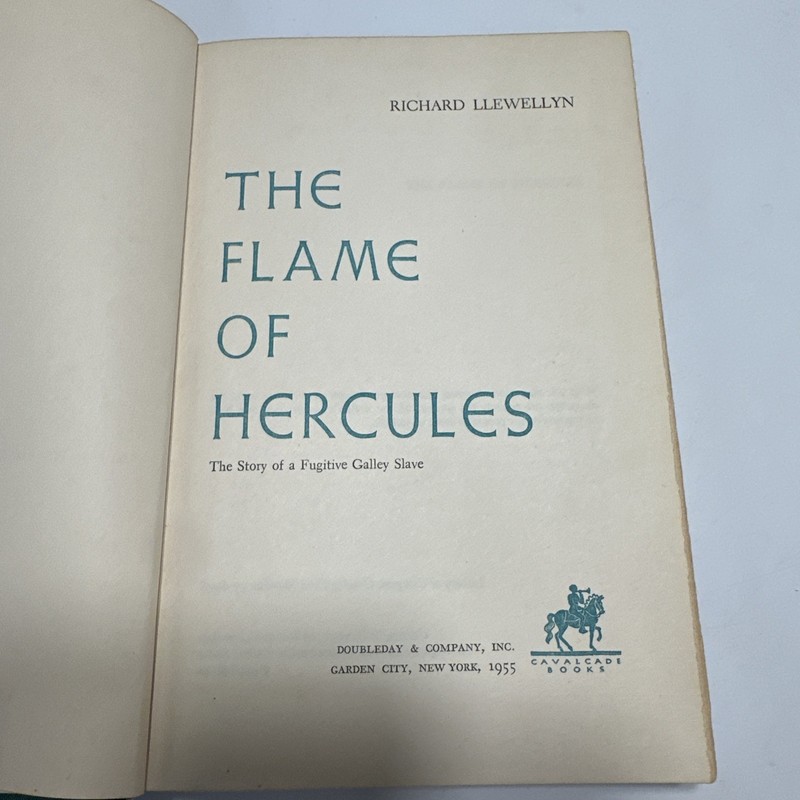 The Flame of Hercules Richard Llewellyn 1955 First Edition Hardcover Vintage