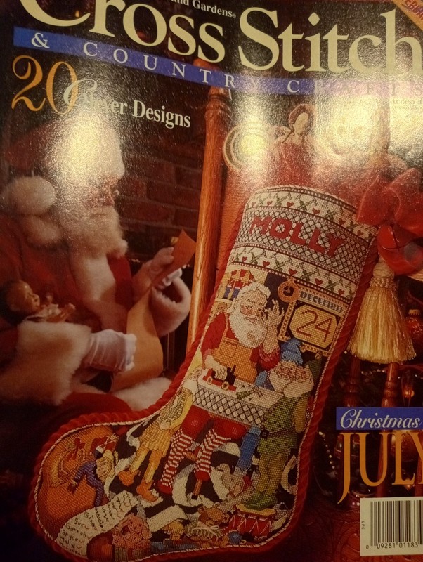 August 1994 Cross Stitch & Country Crafts Magazine Cross Stitch Patterns