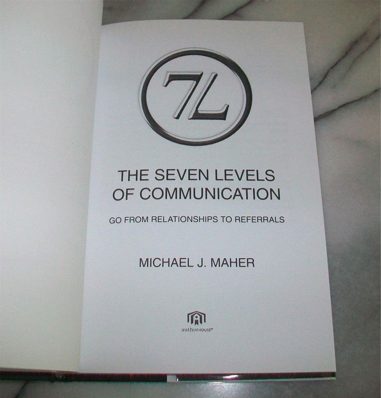 *Signed & Inscrbd* 7L : THE SEVEN LEVELS OF COMMUNICATION Michael J. Maher HC/DJ gallery
