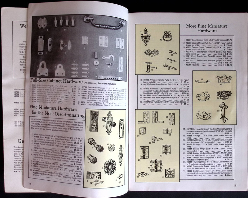 1983 CRAFT PRODUCTS DOLL HOUSE MINIATURES CATALOG color ILLUSTRATED 67 PAGES CP gallery