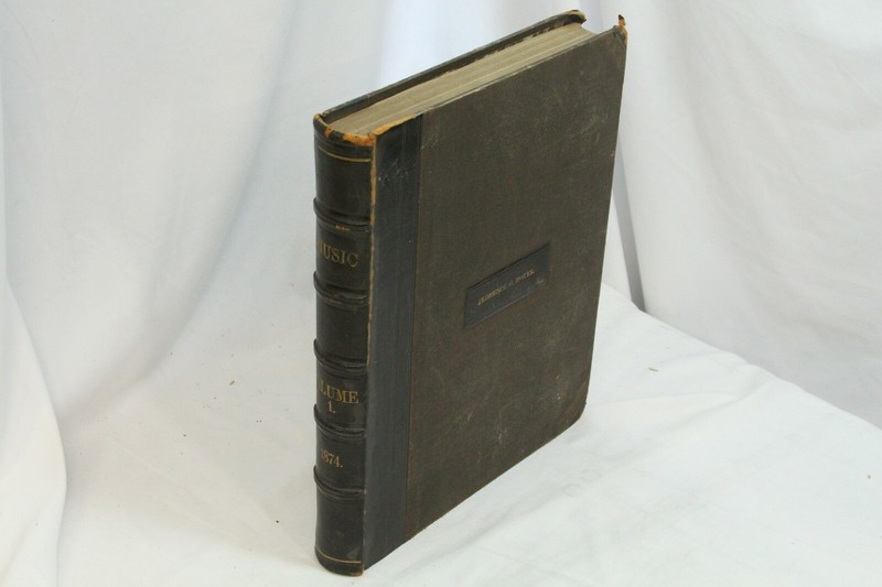 1874 Music Vol 1 Collection of Florence B. Boyer Musicians Composer’s Sheet