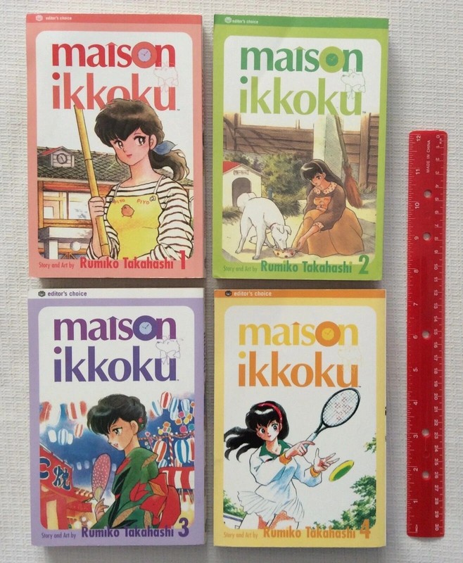 MANGA Maison Ikkoku Rumiko Takahashi Volume 1-4 ENGLISH VERSIO Editor’s Choice