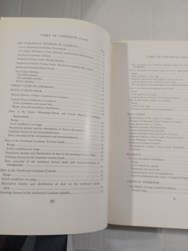 1959 Louisiana Wildlife Inventory By Lyle St. Amant, 1st Edition, history gallery