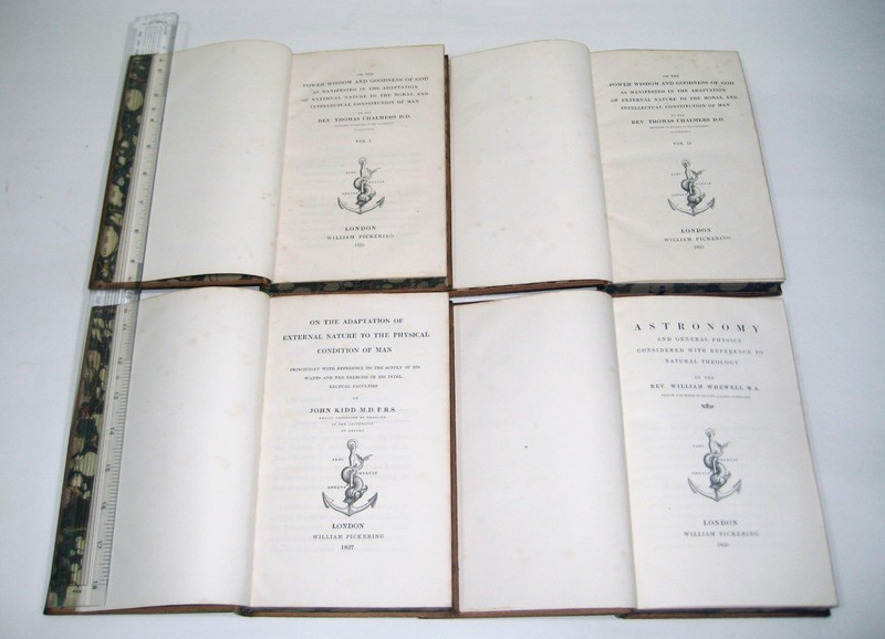 BRIDGEWATER TREATISES Nos. 1-8, Complete Set in 12 vols. - 1834-39, Full calf gallery