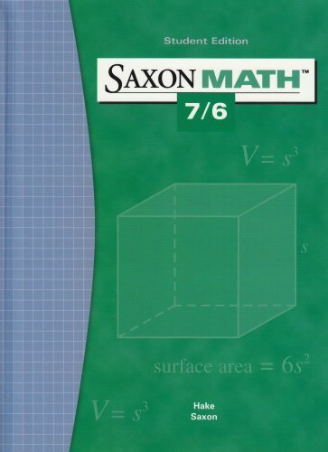 Saxon Math 7/6 Saxon