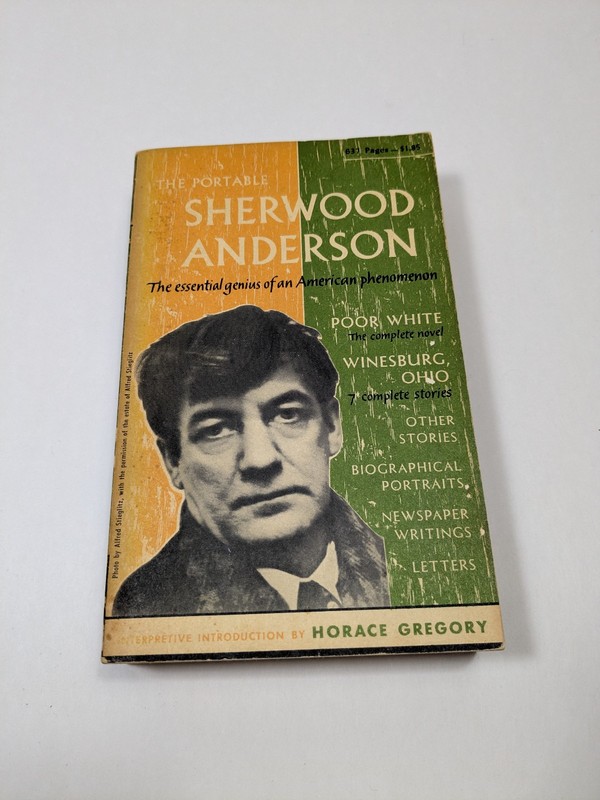 The Portable Sherwood Anderson Vintage Paperback Book Horace Gregory Stories