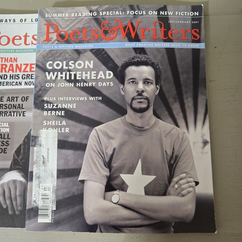 Poets & Writers Magazines 4 Issues 2001 Chuck Palahniuk Colson Whitehead gallery