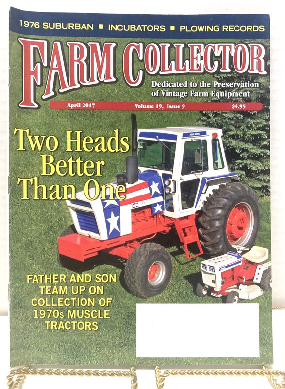 FARM COLLECTOR MAGAZINE 9 Issues/ Year 2017 (Apr-Dec) Read Once Good Condition