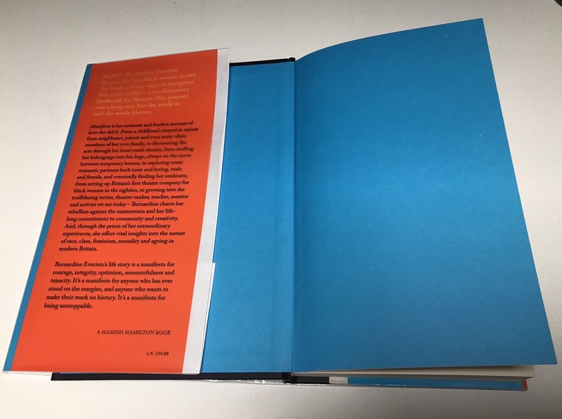Bernardine Evaristo - Manifesto. Hamish Hamilton - 2021. Signed 1st/1st VG+/ VG+ gallery