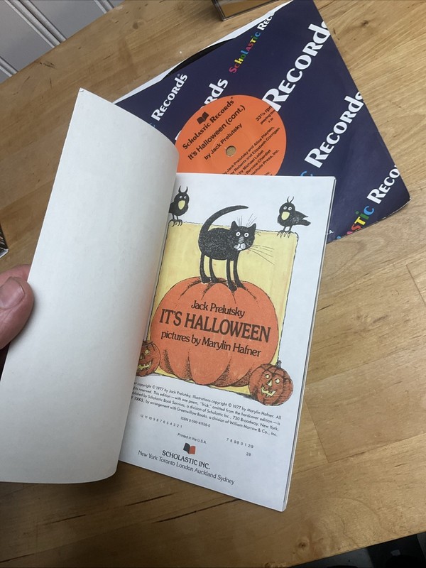 It’s Halloween Vintage Book By Jack Prelutsky With Cassette Sealed Scholastic gallery