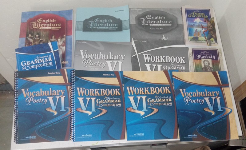 Abeka English 12th Grade Complete Book Set, Teacher Keys, Text, Workbooks L@@k
