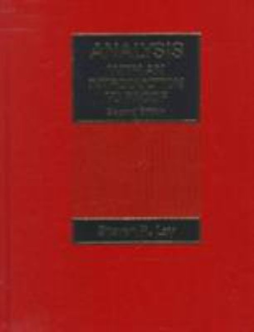 Analysis Hardcover Steven R. Lay
