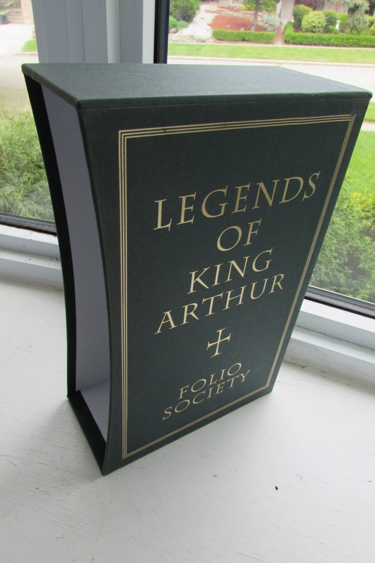 Legends of King Arthur 3 Books Arthur Tristan Folio Society Slip Case Only