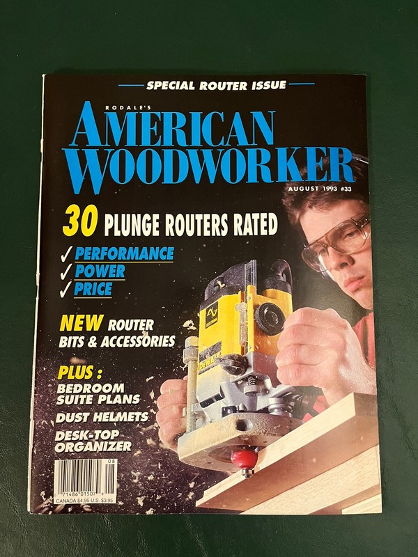 Rodale's American Woodworker Magazine 8 issues: 1993 - 1995 gallery