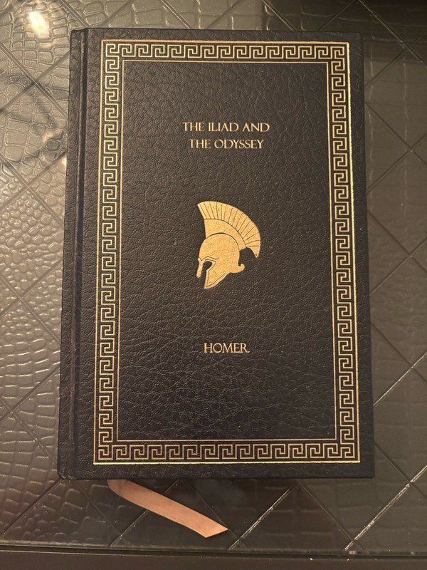 The Iliad and the Odyssey by Homer (Leatherbound) Borders Classic (2004) Used
