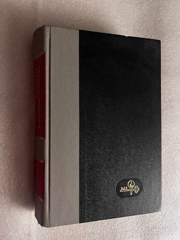 FINANCIAL ANALYST’S HANDBOOK II: ANALYSIS BY INDUSTRY DOW JONES 1975 1ST PRINT