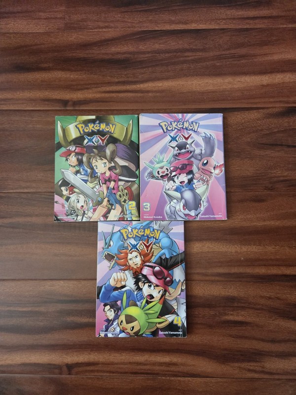 Pokémon X-Y Vol. 2, 3, & 4 Paperback Books by Hidenori Kusaka
