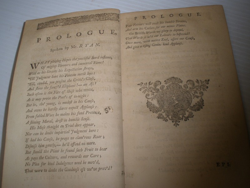 1739 Antique Play PARRICIDE , a tragedy by William Shirley ,Theatre Royal Covent gallery