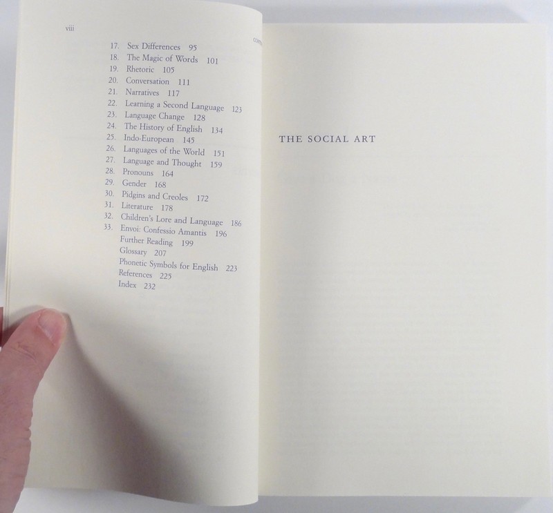1994 Macaulay THE SOCIAL ART: Language and its Uses LINGUISTICS history STYLE &c gallery