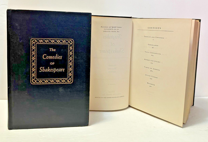 Shakespeare Comedies, Tragedies, Histories & Poems, Players Edition 3 Vol 1955 gallery
