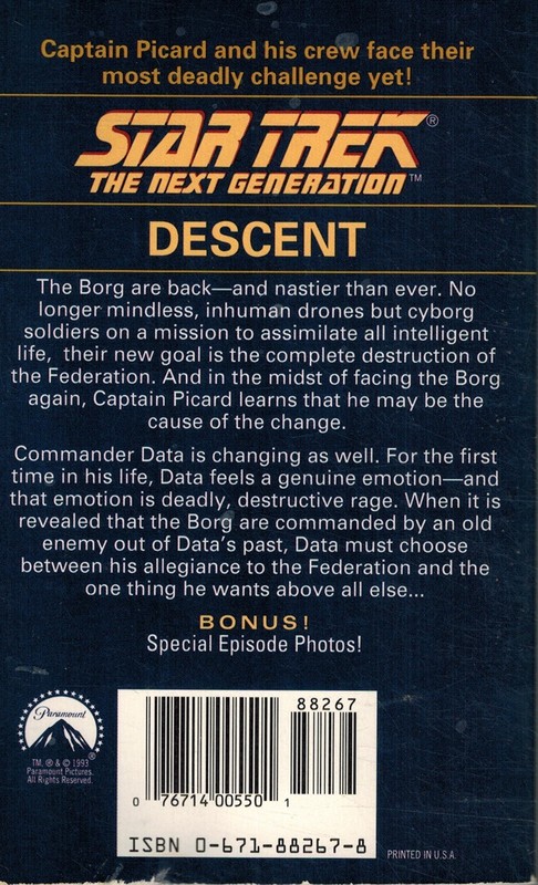 DESCENT by Carey, Diane & Jerri Taylor & Ronald D. Moore & Rene E'Chevarria 1993 gallery