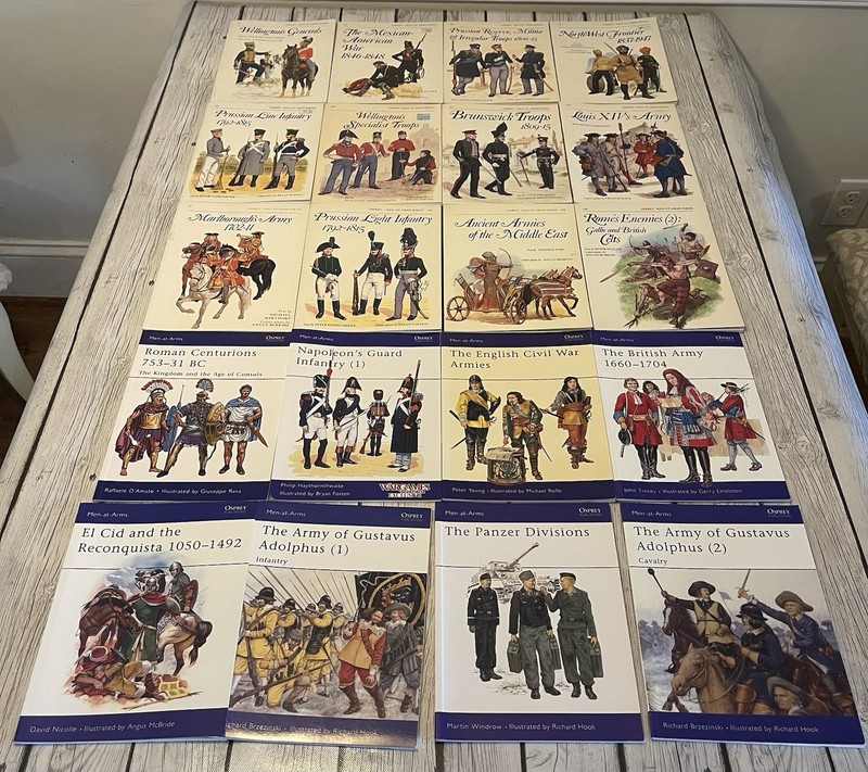 Osprey Men-at-Arms Series Illustrated Military War Book Lot of 20