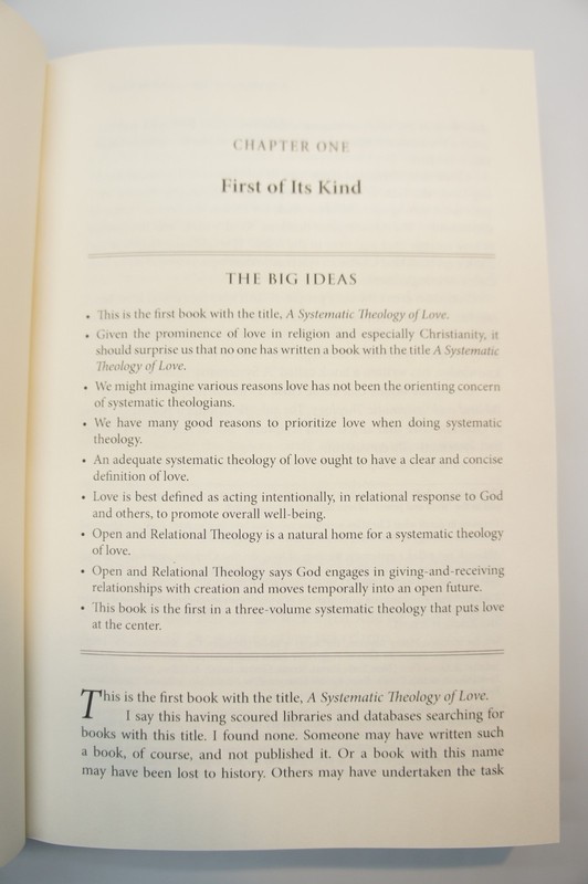 A Systematic Theology of Love Vol 1 God & Creation by Thomas Jay Oord New/H.C gallery