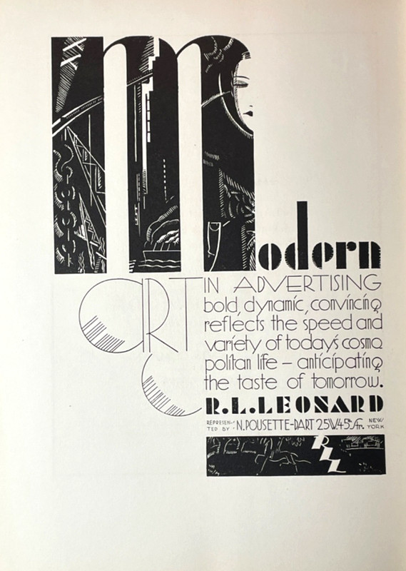1927 Sixth Annual of Advertising Art~ Art Deco Graphic Design Macys Chesterfield gallery