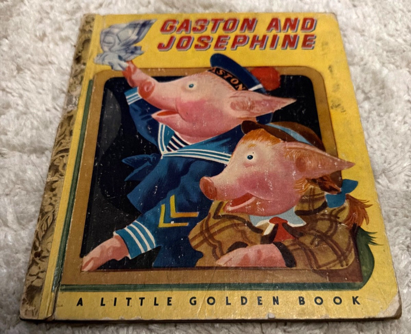 Vintage 1933 Gaston and Josephine Little Golden Children Book «A” Edition