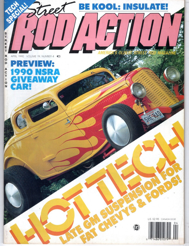 Street Rod Action Magazine ~ April 1990