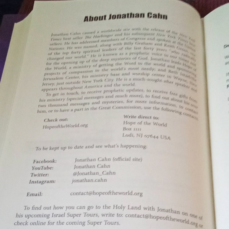 Charisma House The Return of the Gods Jonathan Cahn HC Dust Jacket gallery