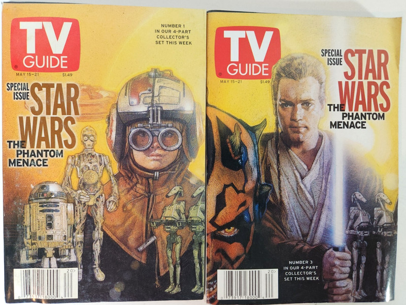 Star Wars Lot Of 10 TV Guide Complete Set Of 8 Plus Time Newsweek gallery
