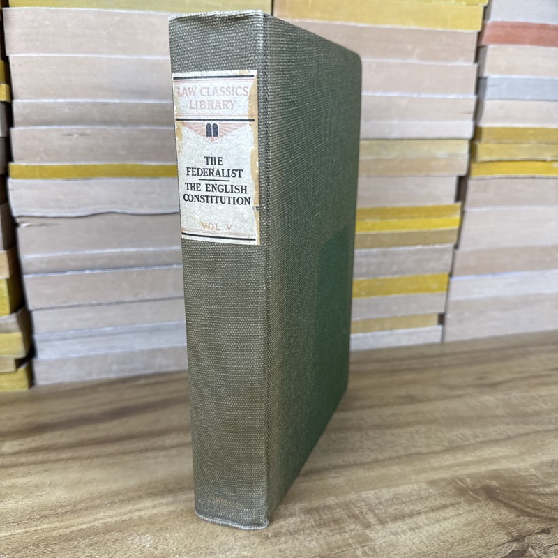 The Federalist Law Classics Library Cambridge 1901 Vintage Hardcover Vol V