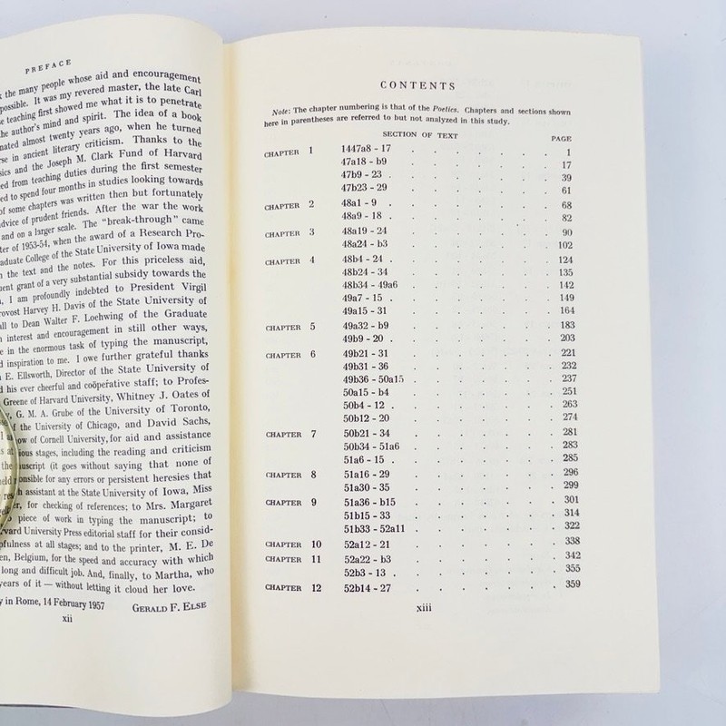 Aristotle's Poetics The Argument Gerald F Else 1957 First EditionThird Printing gallery