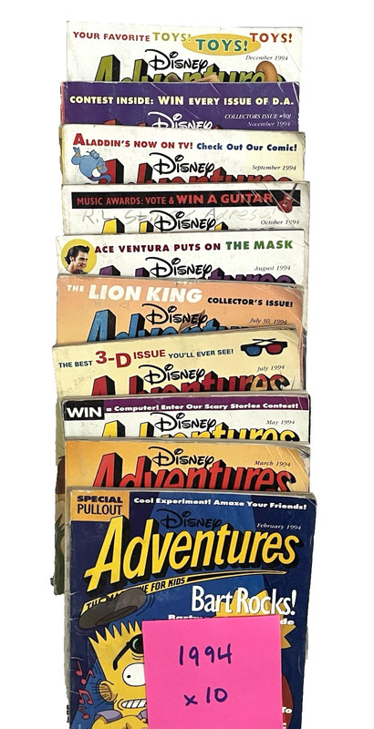DISNEY ADVENTURES MAGAZINE Lot 62 Issues 1992-2000 Kids Comics 90’s gallery