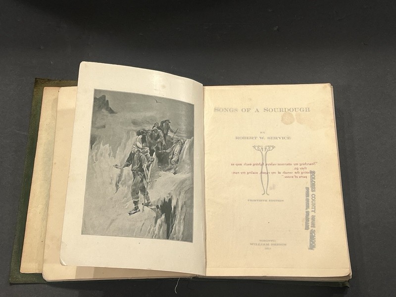 Antique Vintage Cloth Cover Songs Of Sourdough Robert W. Service 1911 gallery