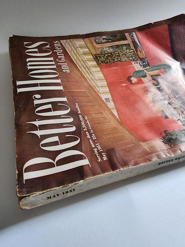 BETTER HOMES & GARDENS MAGAZINE May 1951 Edition 330 Pages! Kitchens, Car Ads! gallery